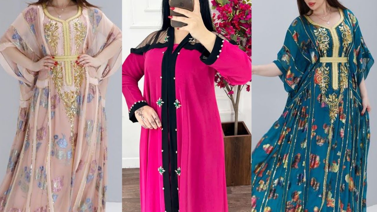 الجديد في القاندورة موديلات ولا أروع بلوينات وأثواب خفيفة وموريحة وكاتجي تتحمق فاللبسة gandoura 2024