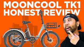 Mooncool TK1 Unfolded: The Ultimate E-Trike for Riders of All Sizes! | RunPlayBack