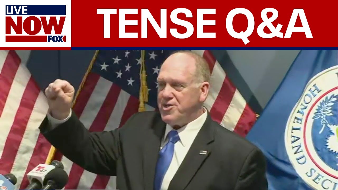 Tense Moment: Border Czar Tom Homan questioned on deportations