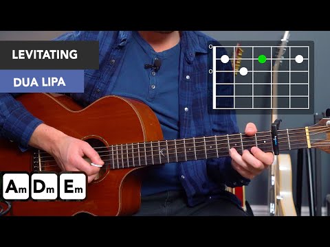 Play LEVITATING by Dua Lipa W/ 3 EASY BEGINNER CHORDS