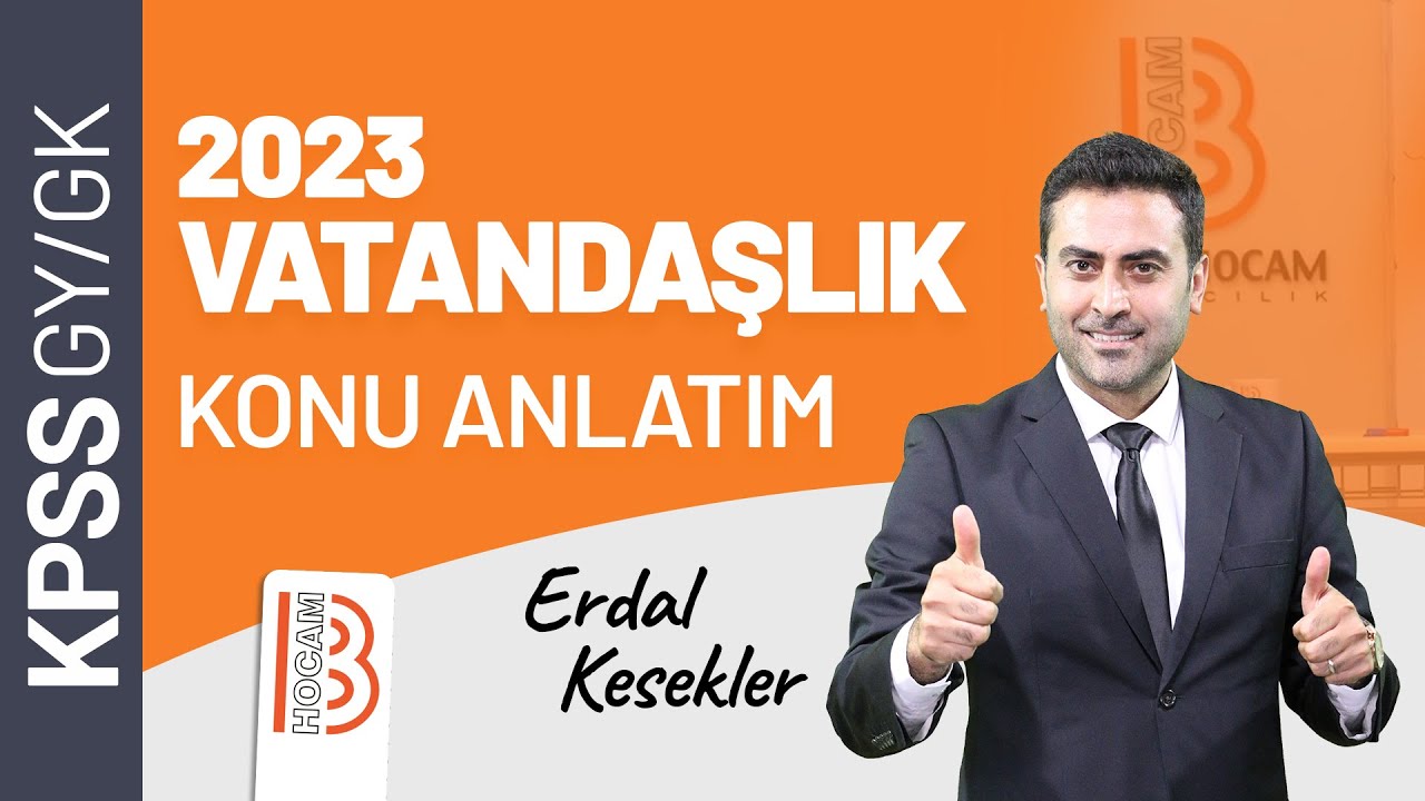 KPSS Vatandaşlık - İnsan Hakları Soru Çözümü 4 - Erdal KESEKLER - 2023