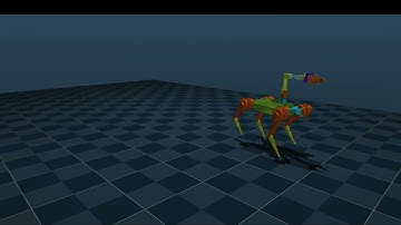 Arm-Mounted Quadruped Robot - MuJoCo