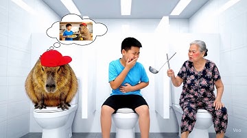 Cách anh em capy nấu món cá chiên siêu ngon #capybara