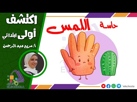 حاسة اللمس الحواس الخمس اكتشف أولى ابتدائي الاسكوله