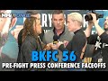 Full BKFC 56 Pre-fight Press Conference FACEOFFS