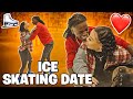 WE WENT ON A DATE ICE SKATING!!!