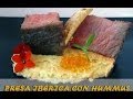 COMO HACER PRESA IBERICA A LA SAL CON HUMMUS