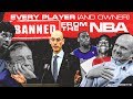 Every Player (And Owner) Banned From The NBA