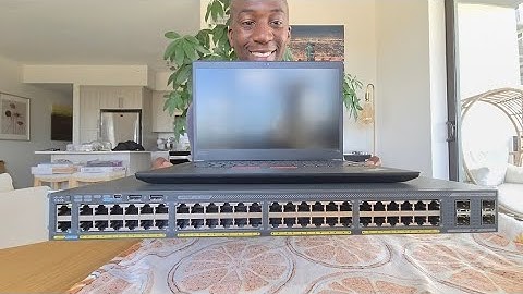 Setting up a Cisco Network Switch with my Lenovo ThinkPad laptop.