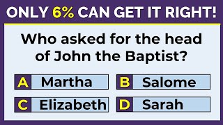 BIBLE QUIZ: ONLY A BIBLE GENIUS CAN SCORE 20/20 | #challenge 7