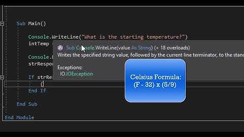 Temperature Conversion Program