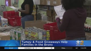 Turkey, Food Giveaways Help Families In The Bronx