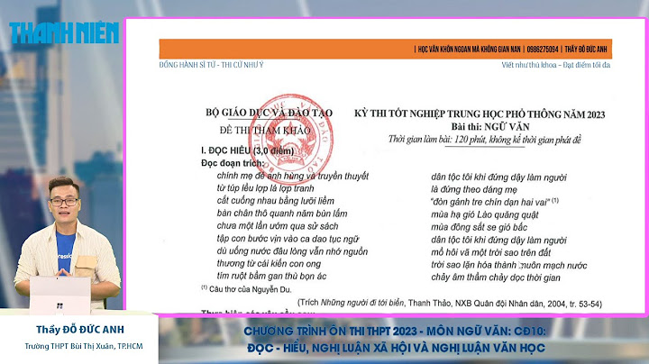 Biểu điểm đề thi thử văn hoàn kiếm năm 2023