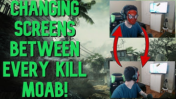MW3 - Changing Screens Between Every Kill MOAB! | (Playing on 2 Screens)