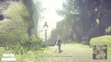 Nier Automata Walkthrough2 Part 49 - Level 50 Father Servo Miniboss! And Sick Animal!