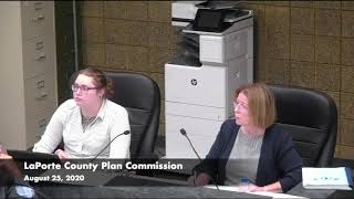 LaPorte County Plan Commission August 25 2020