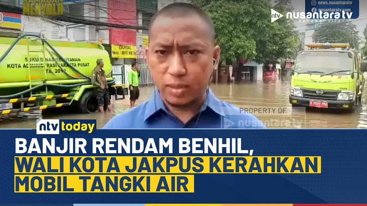 Banjir 60 Cm Rendam Bendungan Hilir, Wali Kota Jakpus Turunkan Mobil Tangki Air | NTV TODAY