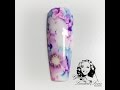 Floral sharpie nail