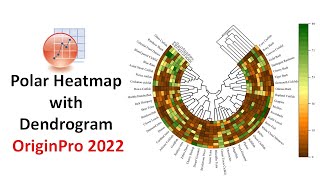 How to Draw a Polar Heatmap with Dendrogram in Origin Pro 2022 | Bio Statistics screenshot 5