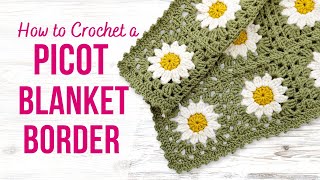 How to Crochet Picot Blanket Border by Adore Crea Crochet 2,446 views 3 weeks ago 11 minutes, 13 seconds