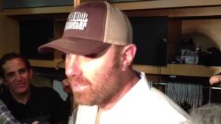 Adam Dunn on pitching to Texas Rangers