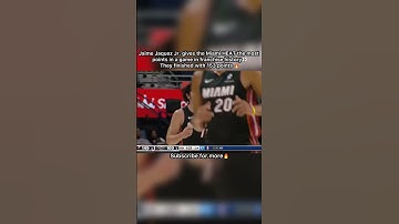 Jaime Jaquez Jr. gives the Miami HEAT the most points in a game in franchise history👀🔥