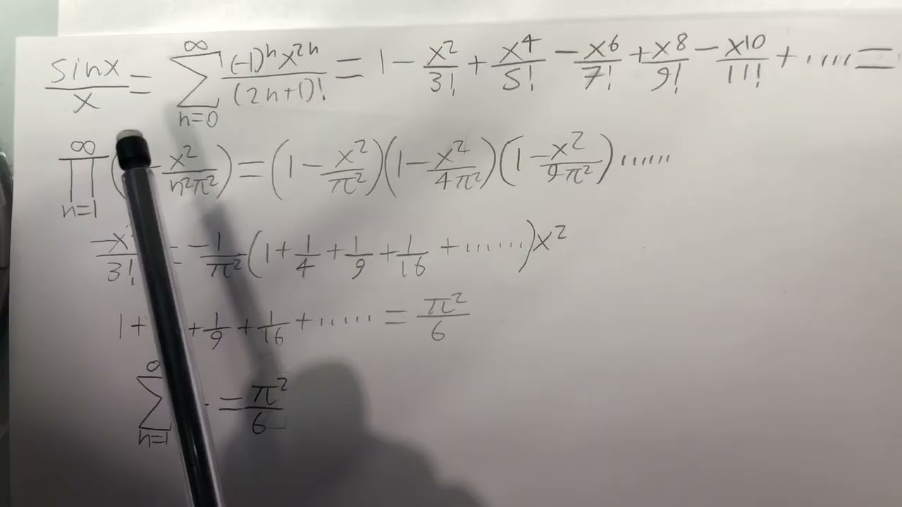 1+1/4+1/9+1/16+...=pi^2/6