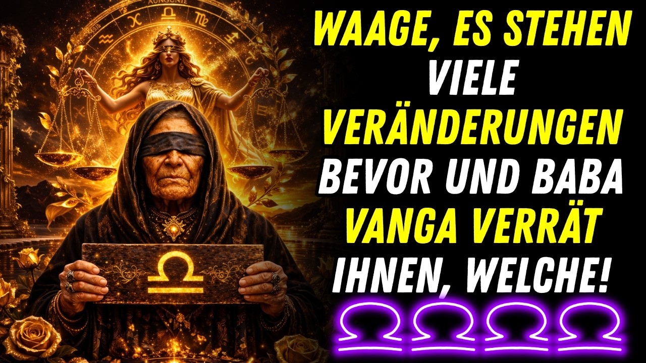 Baba Vanga über 2026: Waage, diese radikale Veränderung, von der Ihnen noch niemand erzählt hat...