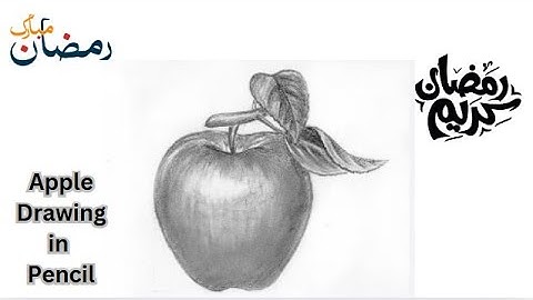 How to Draw An Apple in Pencil | step by step how to use pencil strokes | By @Aimabilal
