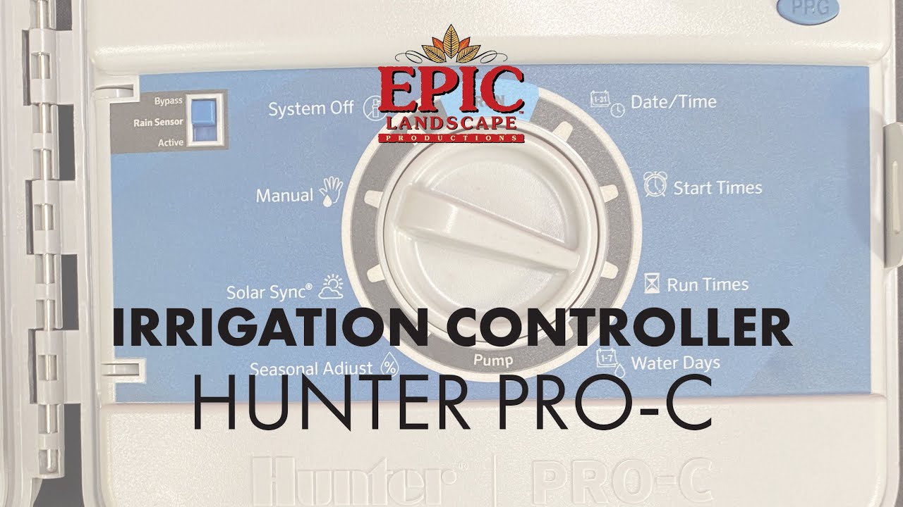 How to set a Hunter irrigation controller - YouTube