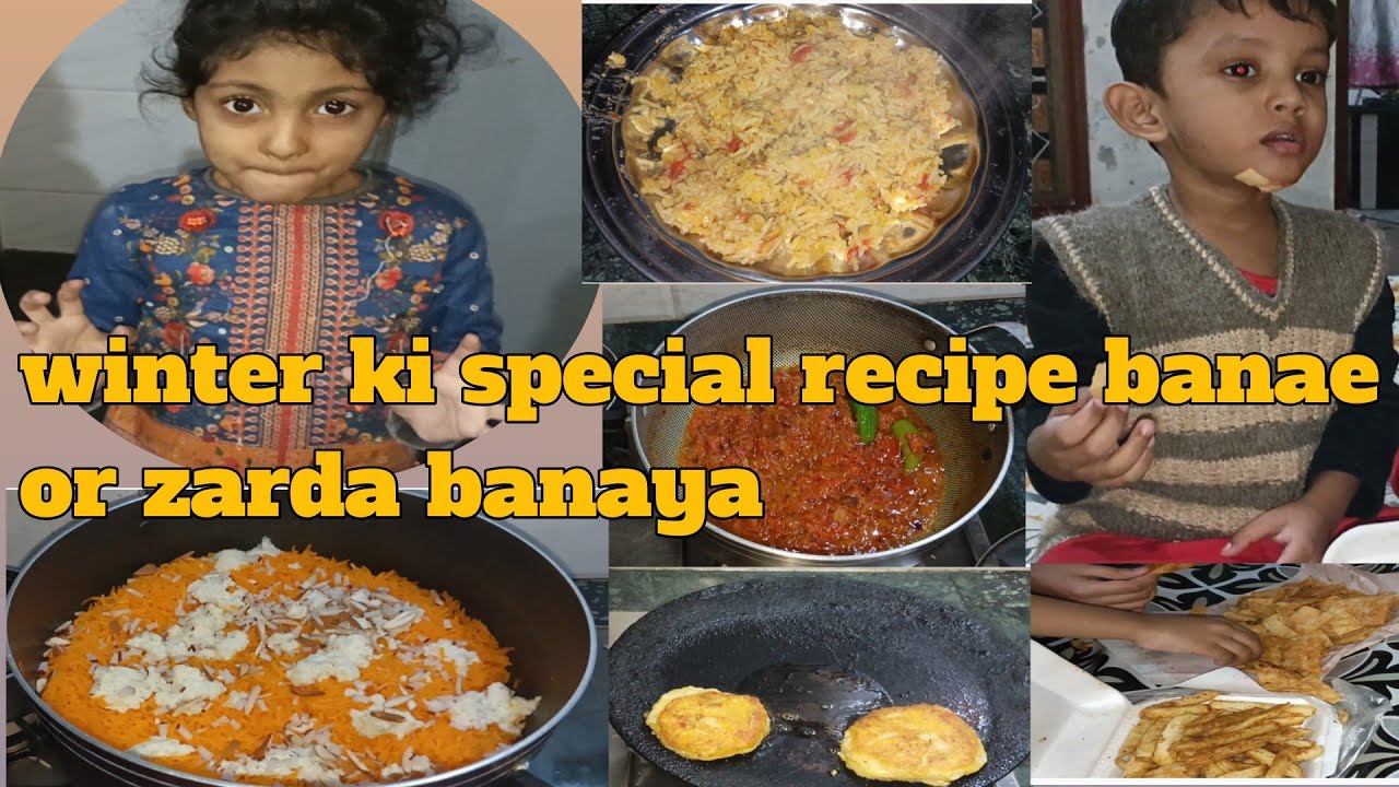 Winter ki special routine 🙂 special zarda banaya #winter #special #zarda