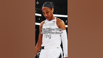 A’ja Wilson makes WNBA HISTORY with 4th MVP 🏆🔥 #shorts