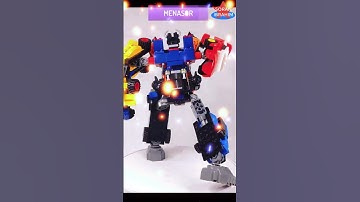 Menasor Combiner 6in1 Qman 1409 ⚡️ Speed Build Lego Transformers stunticons Qman warrior calamity