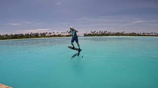 Dock start - Pump foil - Maldives - #Groovekiteboard #sabfoil 1350