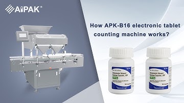 How APK-B16 electronic tablet counting machine works?