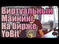 Виртуальный майнинг на бирже YoBit | Смогу ли заработать? [#1]