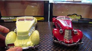 Ertl American Muscle Clics Review 1937 Cord 812 And 1935 Auburn Boat Tail Speedster