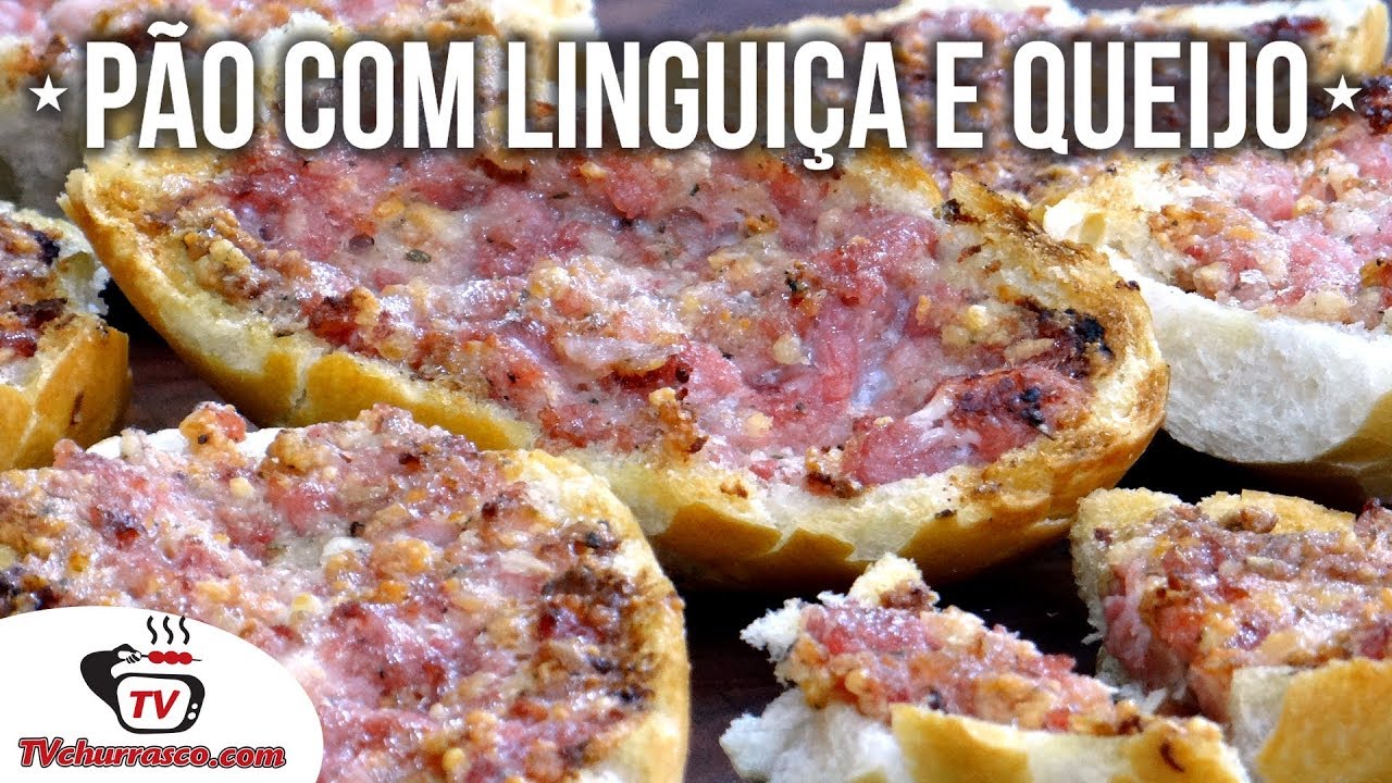 Como Fazer Pão Com linguiça e Queijo (Receita de Pãoliça na Churrasqueira) - Tv Churrasco