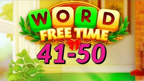Word Free Time   Crossword Puzzle level 41 50 easy answers gameplay