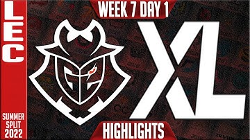 G2 vs XL Highlights | LEC Summer 2022 W7D1 | G2 Esports vs Excel