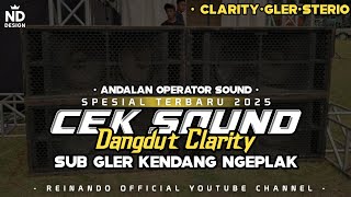 Download Lagu CEK SOUND DANGDUT CLARITY SUB GLER KENDANG NGEPLAK SERASA ADA HAJATAN TERBARU 2025 MP3 Download Lagu CEK SOUND DANGDUT CLARITY SUB GLER KENDANG NGEPLAK SERASA ADA HAJATAN TERBARU 2025 MP3