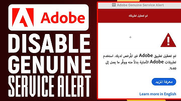 How To Disable Adobe Genuine Service Alert Permanently! (2025) Simple Tutorial