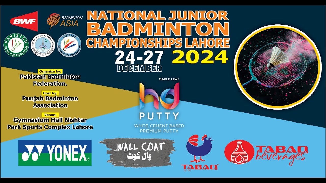 National Junior Badminton Championship 2024 | Court # 3 | Last Day Game ...