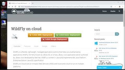Secured WildFly on Ubuntu 14.04 LTS - Deploy on Azure , AWS and Google Cloud Platform.