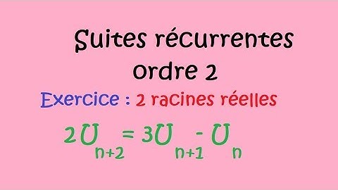 Suites récurrentes d