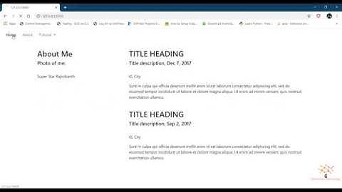 Python Django : Create Web page Html, View and Render (2nd Tutorial)