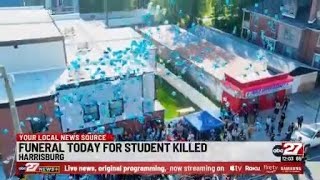 Funeral service held for student killed outside school bus