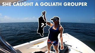 SNAPPERS AND A GOLIATH GROUPER - Fishing in Charlotte Harbour, FL