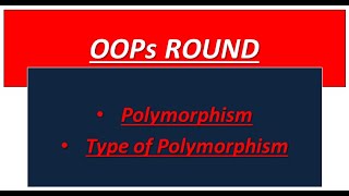 Polymorphism , Runtime polymorphism,Compile Time Polymorphism ,Over loding & Riding || Fumigation