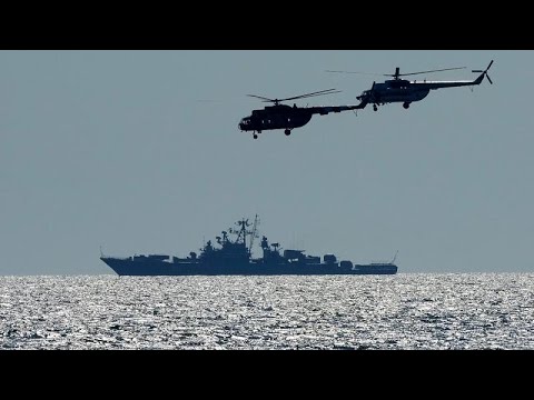 Vidéo: Exercices de l'OTAN en mer Noire. Réponse russe